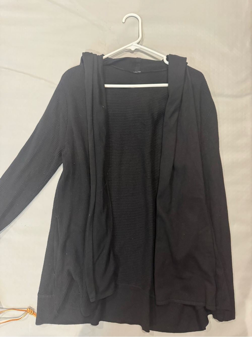 Lululemon Black Open-Front Hooded Cardigan
